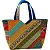 Bolsa floral com detalhes dourado. - Imagem 1