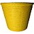 Cachepot amarelo. - Imagem 1