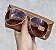Óculos de Sol Ray Ban Aviador Lente Marrom Degrade Clássico Metal Dourado Feminino e Masculino - Imagem 5
