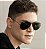 Óculos de Sol Ray-Ban Aviador Lente Preto Armação Metal Feminino e Masculino - Imagem 7