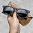 Óculos de Sol Ray-Ban Wayfarer Inclinado Fosco Emborrachado Masculino - Imagem 3