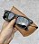 Óculos de Sol Ray-Ban Wayfarer Inclinado Fosco Emborrachado Masculino - Imagem 5