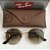 Óculos de Sol Ray-Ban Round Lente Marrom Metal Dourado Feminino e Masculino - Imagem 2