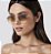 Óculos de Sol Ray-Ban Round Lente Marrom Metal Dourado Feminino e Masculino - Imagem 1