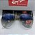 Óculos de Sol Ray Ban Aviador Lente Azul Degrade Clássico Metal Dourado Feminino e Masculino - Imagem 4