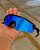 Óculos de Sol Oakley Radar Ev Espelhado Azul Armação Fosco Lançamento Masculino - Imagem 4