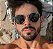 Óculos Ray Ban Round Lente Preto Cristal Metal Dourado Feminino/Masculino Lançamento - Imagem 7