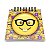 Bloco de Anotações Emoticon - Emoji Nerd Geek - Imagem 1