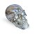 Cofre Crânio Skull - prata - Imagem 1