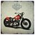 Placa de Metal Decorativa Harley Davidson Red - 30 x 30 cm - Imagem 1