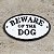 Placa Rústica de ferro Beware of the Dog - Imagem 1