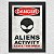 Poster com Moldura Danger Aliens Activity - Imagem 1