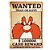 Placa de Metal Decorativa Looney Tunes Wanted - Imagem 1