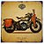 Placa de Metal Decorativa Harley Davidson WLA Army 1942 - 30 x 30 cm - Imagem 1