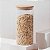 Kit 4 Potes Herméticos Vidro Tampa Bambu 15 x 6,5 cm 400ml - Imagem 2
