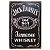 Placa de Metal Jack Daniel's Jennessee Whiskey - 30 x 20 cm - Imagem 1