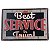 Placa de Metal Best Service in town - 30 x 20 cm - Imagem 1