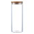 Pote Hermético Vidro Tampa Bambu 25 x 10 cm 1800ml - Imagem 1