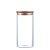 Pote Hermético Vidro Tampa Bambu 20 x 10 cm 1400ml - Imagem 1