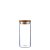 Pote Hermético Vidro Tampa Bambu 15 x 6,5 cm 400ml - Imagem 1