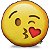 Almofada Emoticon - Emoji Beijinho com Amor - Imagem 1