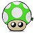 Almofada Cogumelo verde - 1 UP - Imagem 1