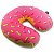 Almofada de Pescoço Rosquinha Donut - morango - Imagem 1