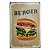 Placa de Metal Burger - 30 x 20 cm - Imagem 1