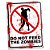 Placa Do not feed the zombies - 15 x 20 cm - Imagem 1