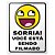 Placa para Banheiro - MEME Awesome Face Sorria você está sendo filmado - Imagem 1