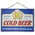 Placa de Metal Alto Relevo Cold Beer - Imagem 1