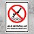 Placa Proibido Mergulhar no Vaso Sanitário - 15 x 20 cm - Imagem 1