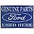 Placa de Metal Ford Genuine Parts - 30 x 20 cm - Imagem 1