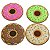 Jogo de Porta Copos Donuts - 4 peças - Imagem 1