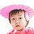 Chapéu de banho para bebês Protege olhos e ouvidos - rosa - Imagem 1