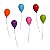 Imãs decorativos Balões - 6 peças - Imagem 2