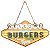 Placa de Metal Decorativa Welcome Fresh Burgers - Imagem 1
