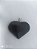 Pingente em Formato de Coracao em Pedra 100PCento  Natural! Polido e Qualidade Extra! - OBSIDIANA - Imagem 2