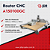 Router CNC - A150100GC em Alumínio com Cremalheiras e Fuso de Esfera + Spindle de 3cv - Imagem 1