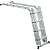 Escada articulada em alumínio, 4 x 4, VONDER 85.01.000.044 - Imagem 3
