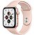 Apple Watch SE (GPS) 44mm Caixa Dourada de Alumínio com Pulseira Esportiva Areia-Rosa - Imagem 1