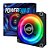 Fan PowerFan-s 120mm 76,8 CFM ARGB 5v Preto/Branco - Imagem 3