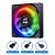 Fan PowerFan-s 120mm 76,8 CFM ARGB 5v Preto/Branco - Imagem 9