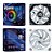Fan PowerFan-s 120mm 76,8 CFM ARGB 5v Preto/Branco - Imagem 2