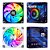 Fan PowerFan-s 120mm 76,8 CFM ARGB 5v Preto/Branco - Imagem 1