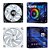 Fan PowerFan-S 120mm Reverse 76,8 CFM ARGB 5v Preto/Branco - Imagem 2