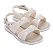 Sandália Mini Melissa Velvet Sandal BB Branca Perolada - Imagem 1