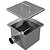 Caixa de Gordura em Aço Inox 30x30x25 - AISI 304 - Imagem 1