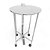 Suporte Hamper Inox Premium Com Tampa e Pedal - Imagem 1