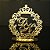 Topo de Bolo Brasão com Coroa (Personalizado com Iniciais que o Cliente Desejar) - TBB 00115A - Imagem 3
